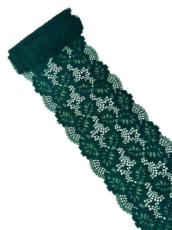 Producto - PS93 puntilla Ancha Verde Esmeralda 17cm (por metro)