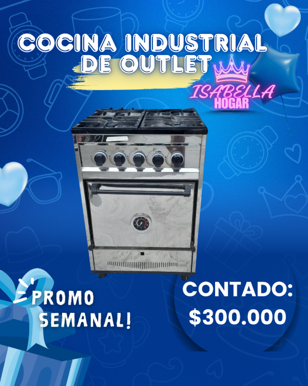 Producto - COCINA IND 4 HORNALLAS DE OUTLET