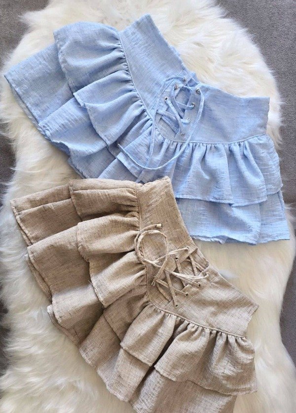 Producto - LINEA EMY Pollera con cordón