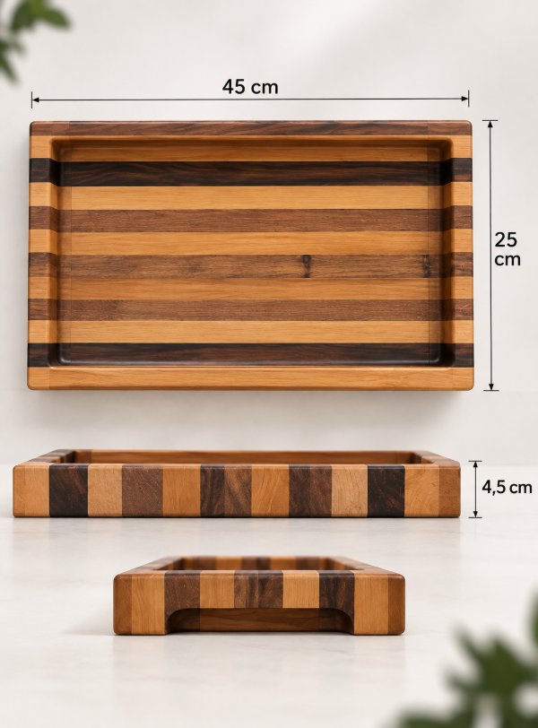 Producto - Set x3 bandejas "N23" combinadas guatambú y guayubira - 2