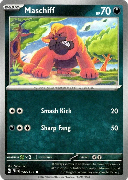 Producto - Maschiff - 142/193 - Paldea Evolved