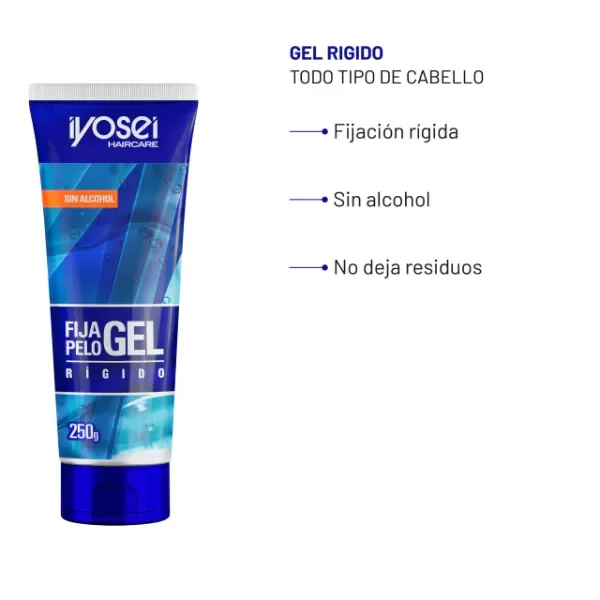 Producto - GEL FIJA PELO - EFECTO RIGIDO - 250 grs. - 1