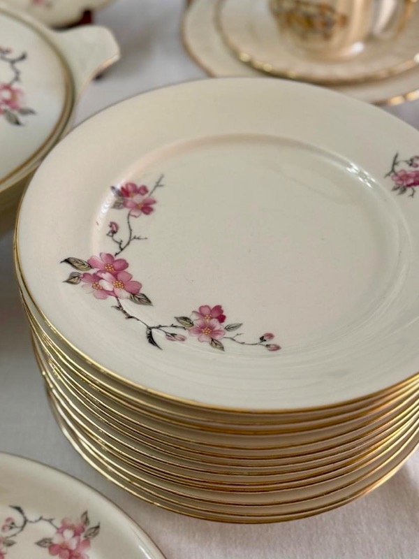 Producto - Plato playo flor de durazno