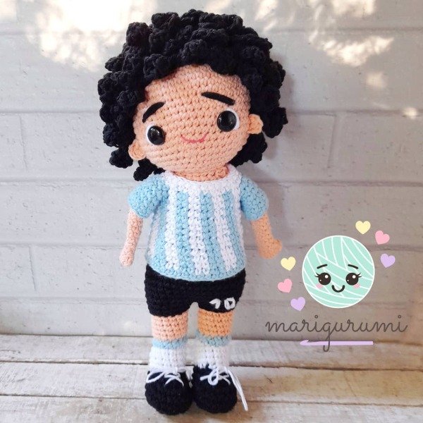 Producto - Diego Armando Maradona patrón amigurumi