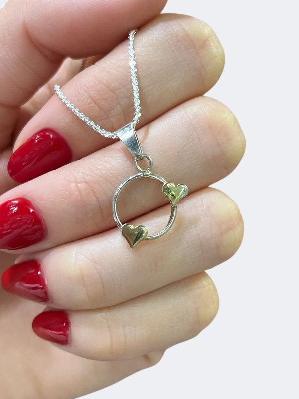 Producto - Dije Corazoncitos de Plata