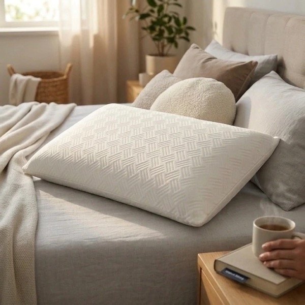 Producto - 2 ALMOHADAS VISCOELASTICAS MEMORY RECTAS TELA JACKARD