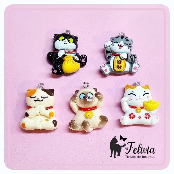 Producto - Gatitos de la fortuna de resina