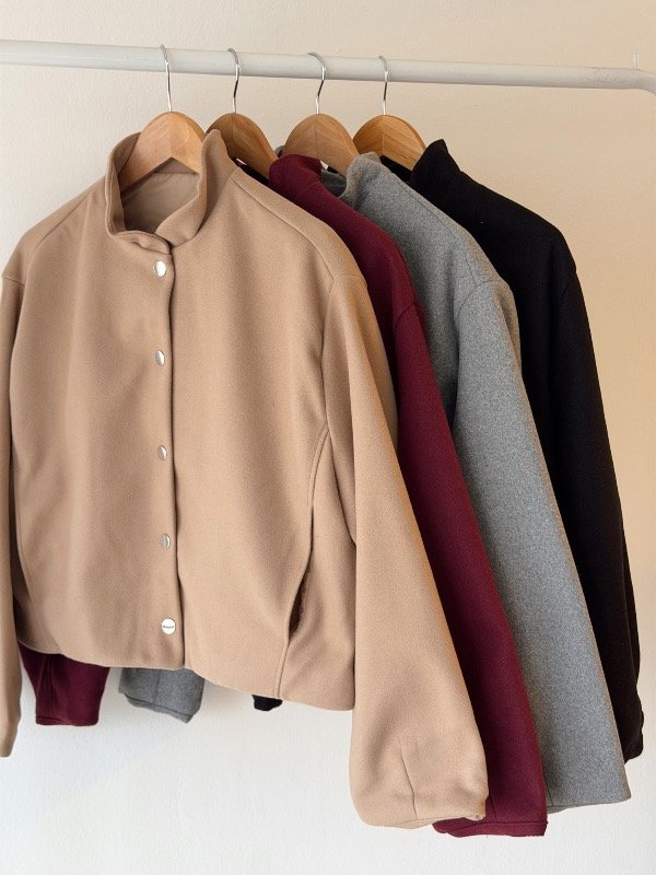Producto - CAMPERA PAÑO CUELLO MAO