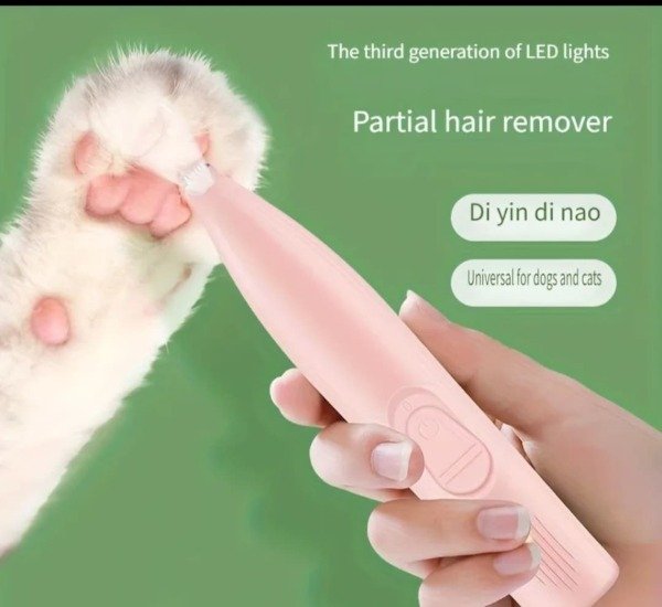 Producto - Cortadora De Pelo Para Perros Inalámbrica/usb con luz Patas Orejas Ojos , ROSA