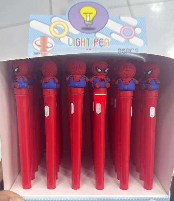 Producto - UT1067 LAPICERA SPIDERMAN CON LUZ Y ROTACION