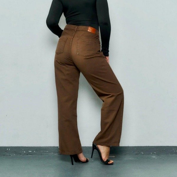 Producto - Wide leg rigido chocolate 7809 - 3