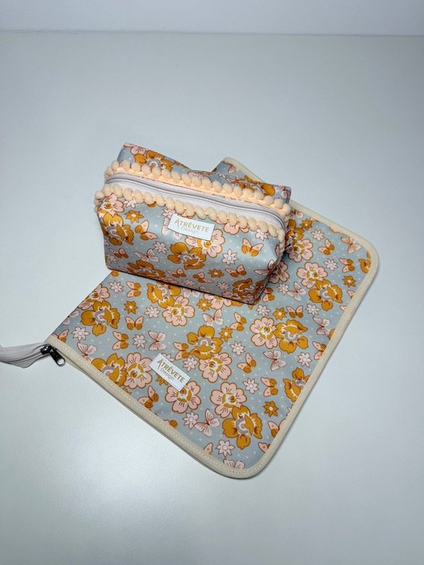 Producto - Organizador A4 y Cartu Cubo- Flores crema