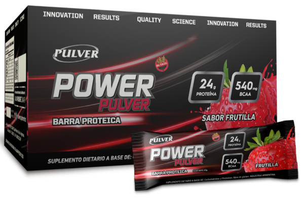Producto - Power Bar x 12 Unidades Pulver Barras Proteicas Sin Tacc