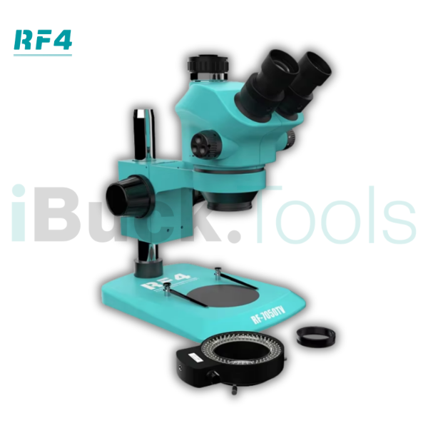 Producto - TRINOCULAR RF4 + Adaptador Cam + Protector Humo + Aro 144 Led - RF-7050tv