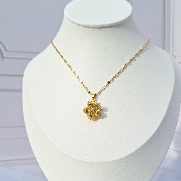 Producto - Flower Mossy green (giratorio) - 3