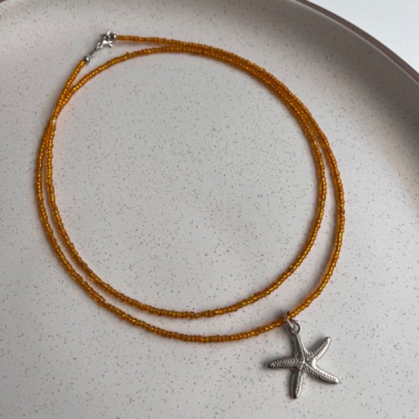 Producto - Choker Spyral Estrella - Naranja