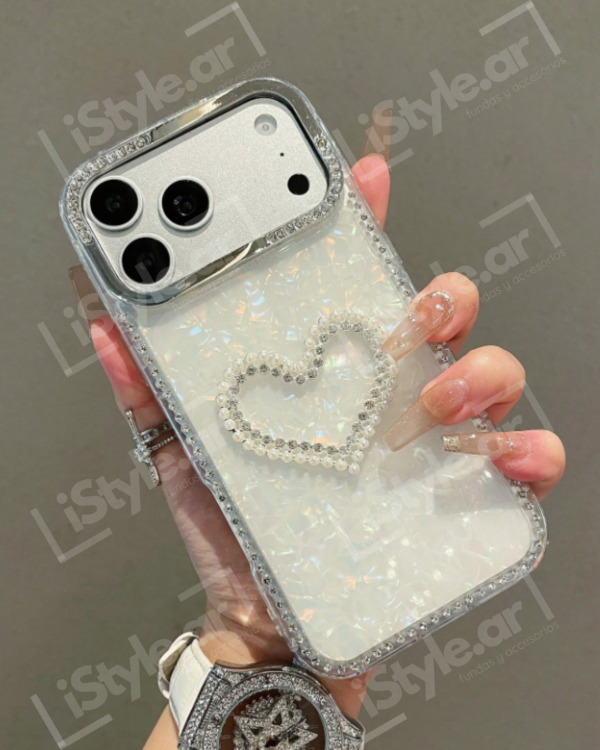 Producto - Case heart strass