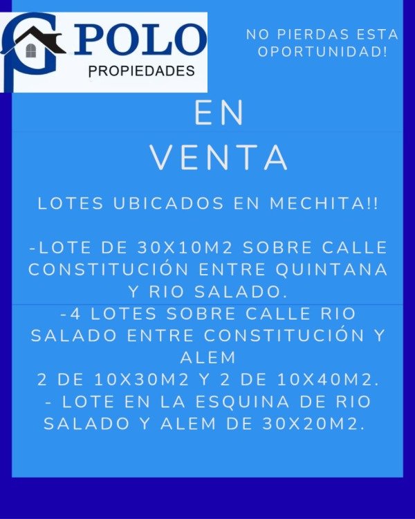 Producto - TERRENOS EN MECHITA