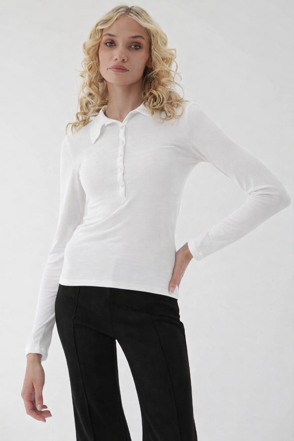 Producto - Camiseta Cuello Polo Blanco