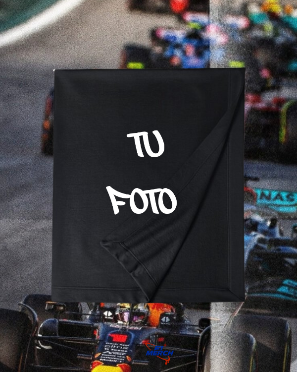 Producto - Manta polar Personalizada (negra)