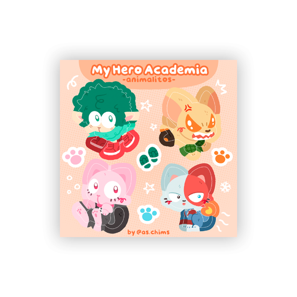 Producto - Planchita MHA animalitos -mini-