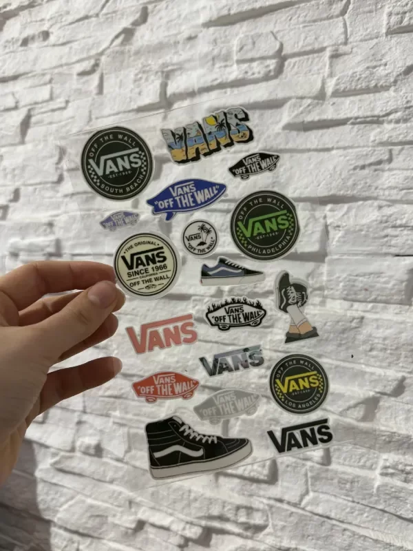 Producto - Plancha Stickers UV Vans