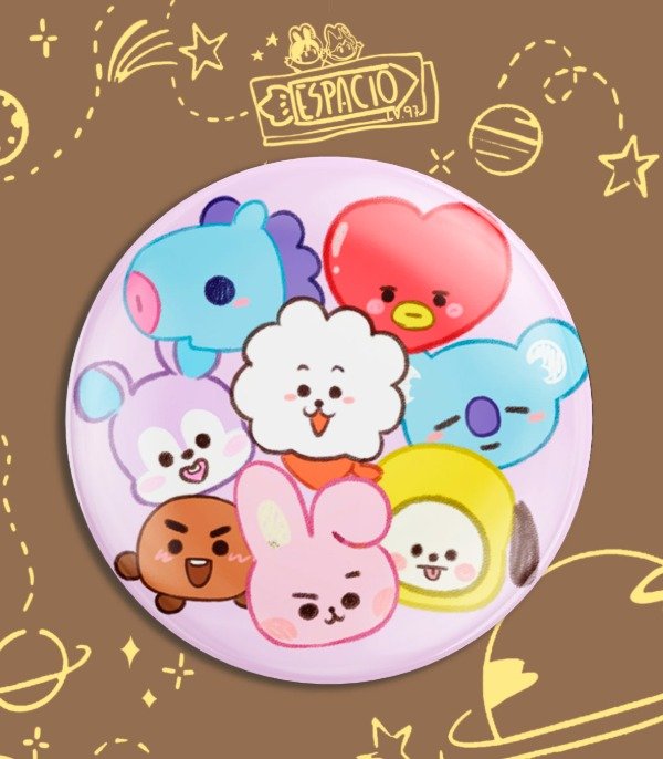 Producto - Pin Grande BT21 // BTS