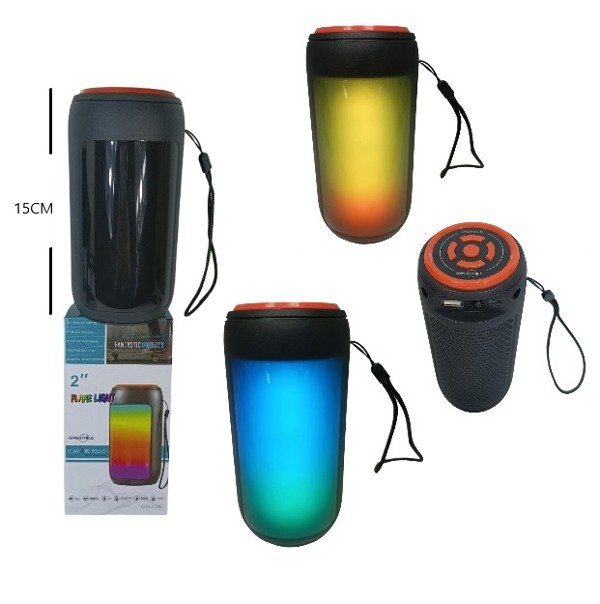 Producto - Gts-1731 Parlante Bt-Fm-Usb C/Luz Rgb (Gts-1731)