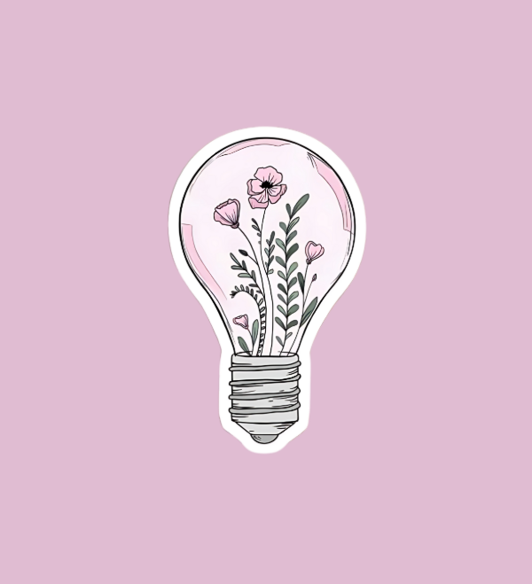 Producto - Sticker individual aesthetic foco rosa
