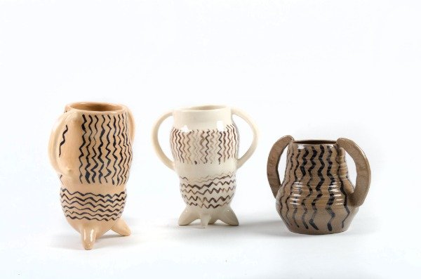 Producto - Jarron Blanco Grafismo - 2