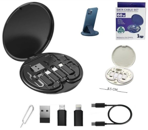Producto - Kit Adaptador Multi usb Cables Carga Rapida para Celulares - 1
