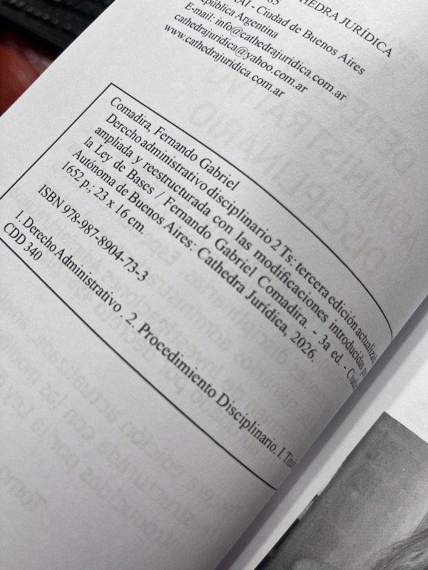 Producto - DERECHO ADMINISTRATIVO DISCIPLINARIO 2 tomos . Comadira - 4