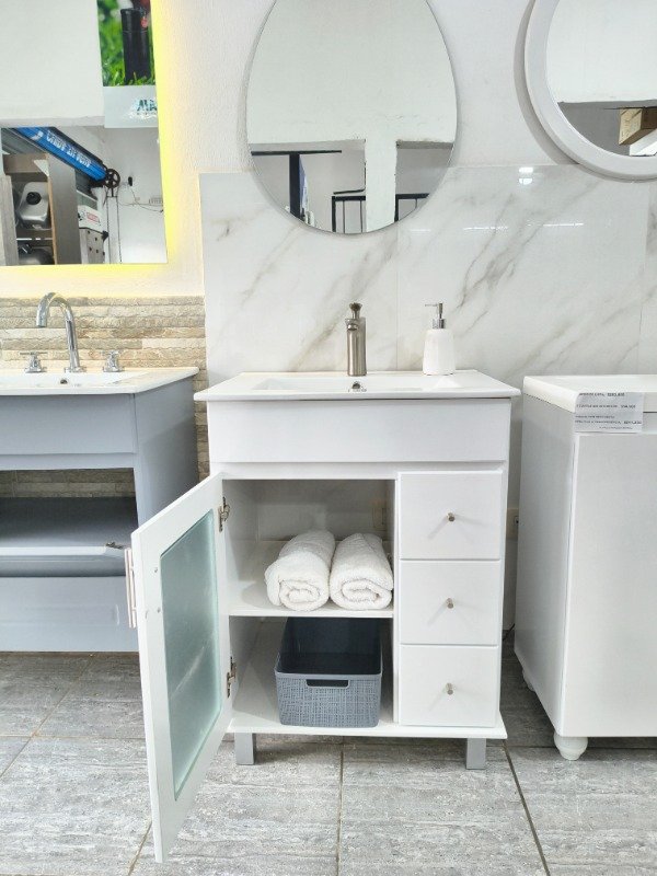 Producto - Vanitory de 60 cm (1 puerta y tres cajones) - 2