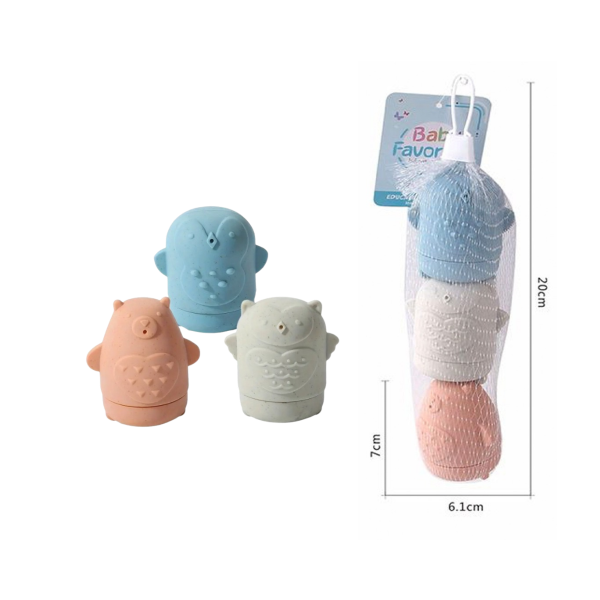 Producto - ANIMALES DE SILICONA PARA EL AGUA X 3 PIEZAS NT-409