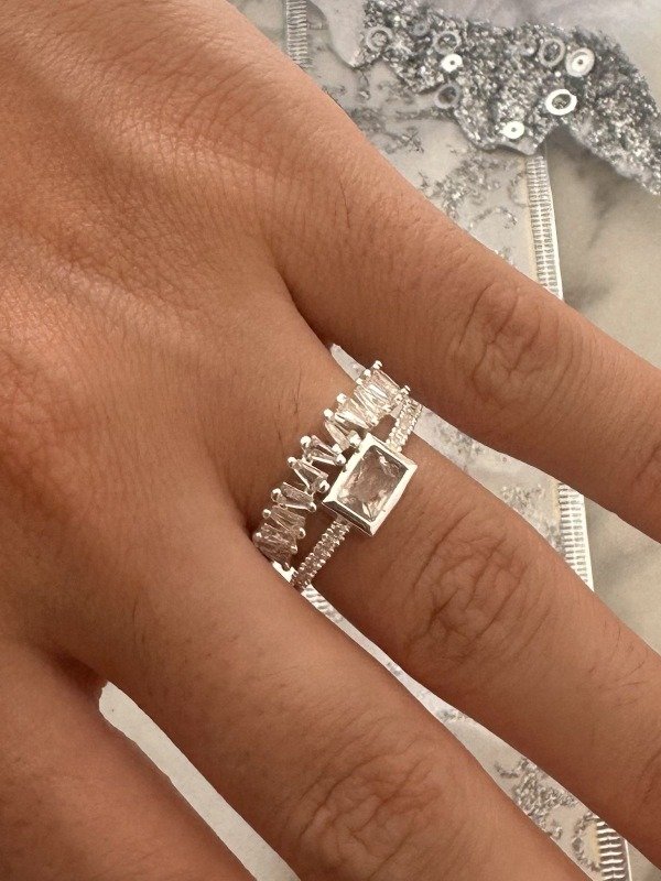 Producto - Anillo Queen Acero Blanco