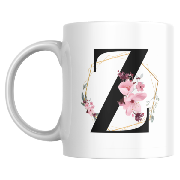 Producto - Taza - Z (Inicial negra con flor) - 0
