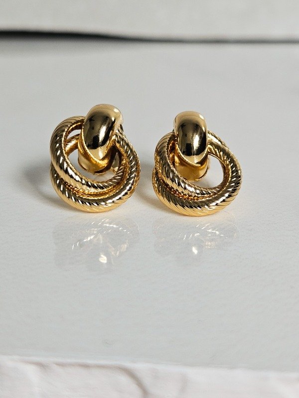 Producto - Aros Nudo Dorado - 1