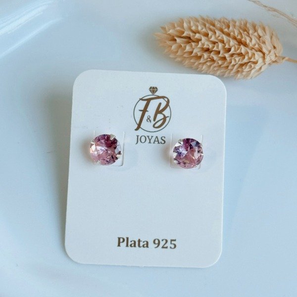 Producto - Aros Pasantes Big Rosa Plata 925