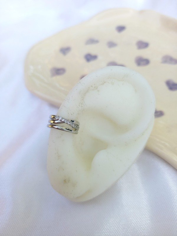 Producto - ear cuff jazmín silver