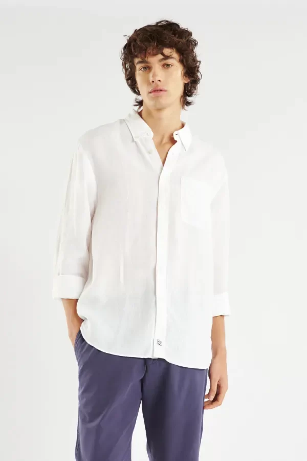 Producto - Camisa Santorini Lino Ml Bensimon Blanco - 0