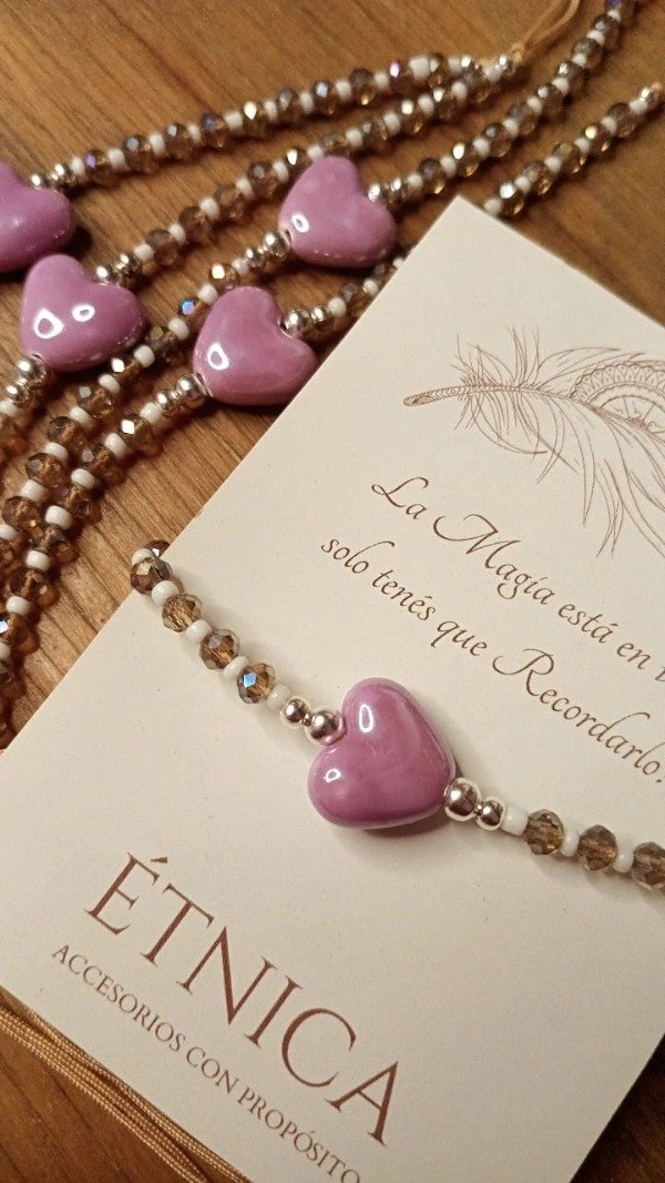 Producto - Tobipulsera Corazón - color lavanda