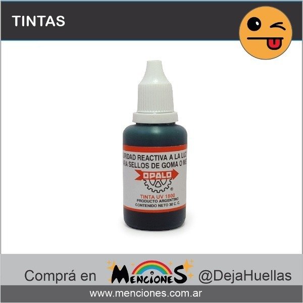 Producto - Tinta Uv Ópalo 1800, AZUL, 30 cc, De Seguridad Reactiva a La Luz Ultravioleta