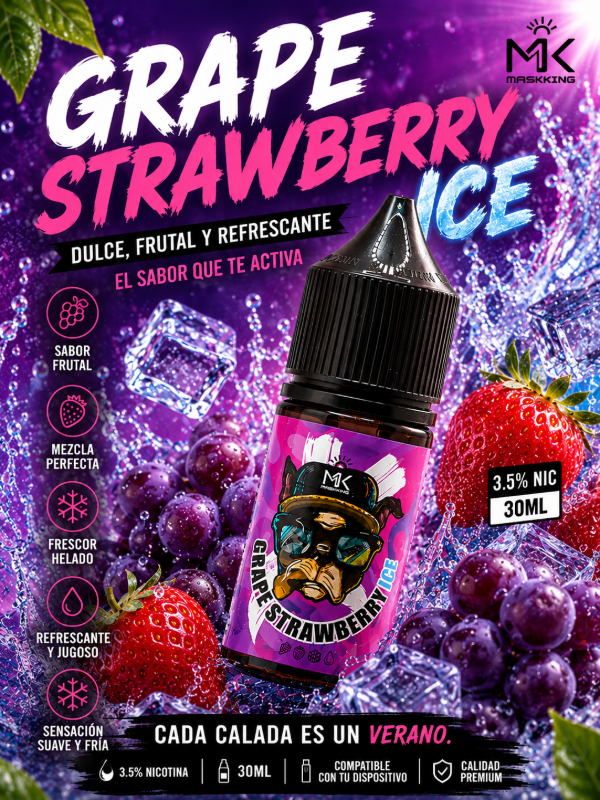 Producto - MASKKING SALT GRAPE STRAWBERRY ICE