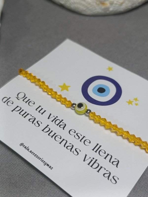 Producto - Pulsera ojo turco amarillo