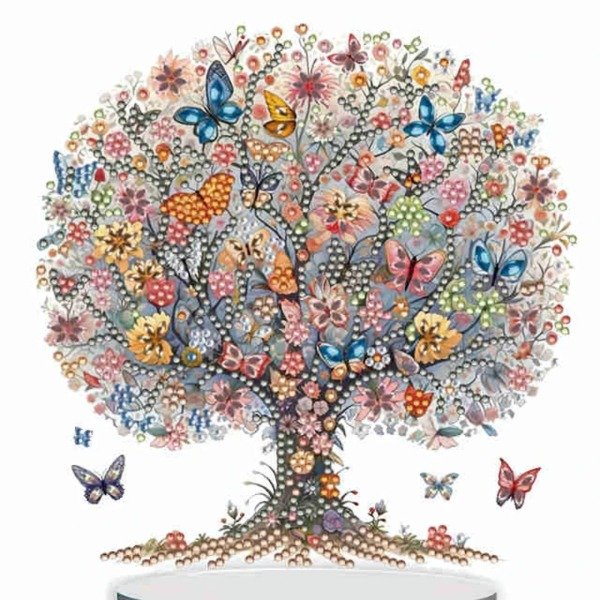 Producto - Kit De Pintura Con Diamantes Diamond Painting 20x20cm - Árbol de la Vida