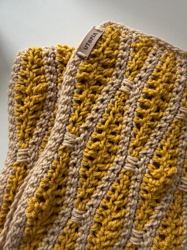 Producto - Cuello infinito Mostaza y beige - 3
