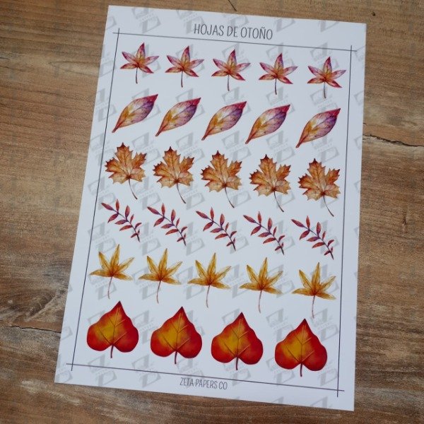 Producto - STICKERS AUTUMN LEAVES