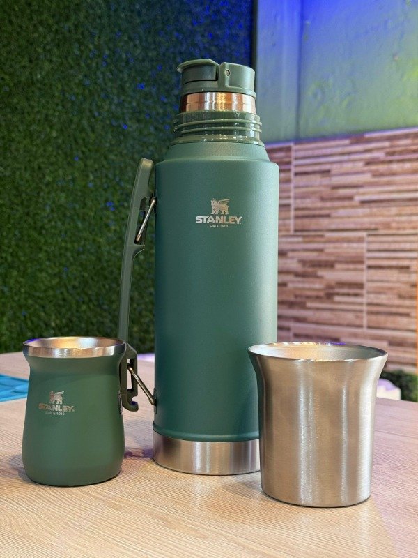 Producto - TERMO + MATE SIMIL STANLEY VERDE