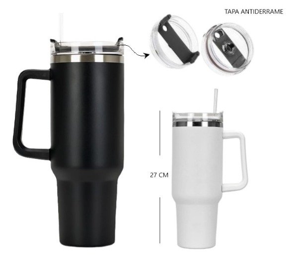 Producto - VASO TERMICO (BLANCO Y NEGRO)