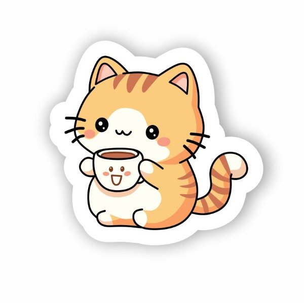 Producto - ST00016 Gatito con cafe